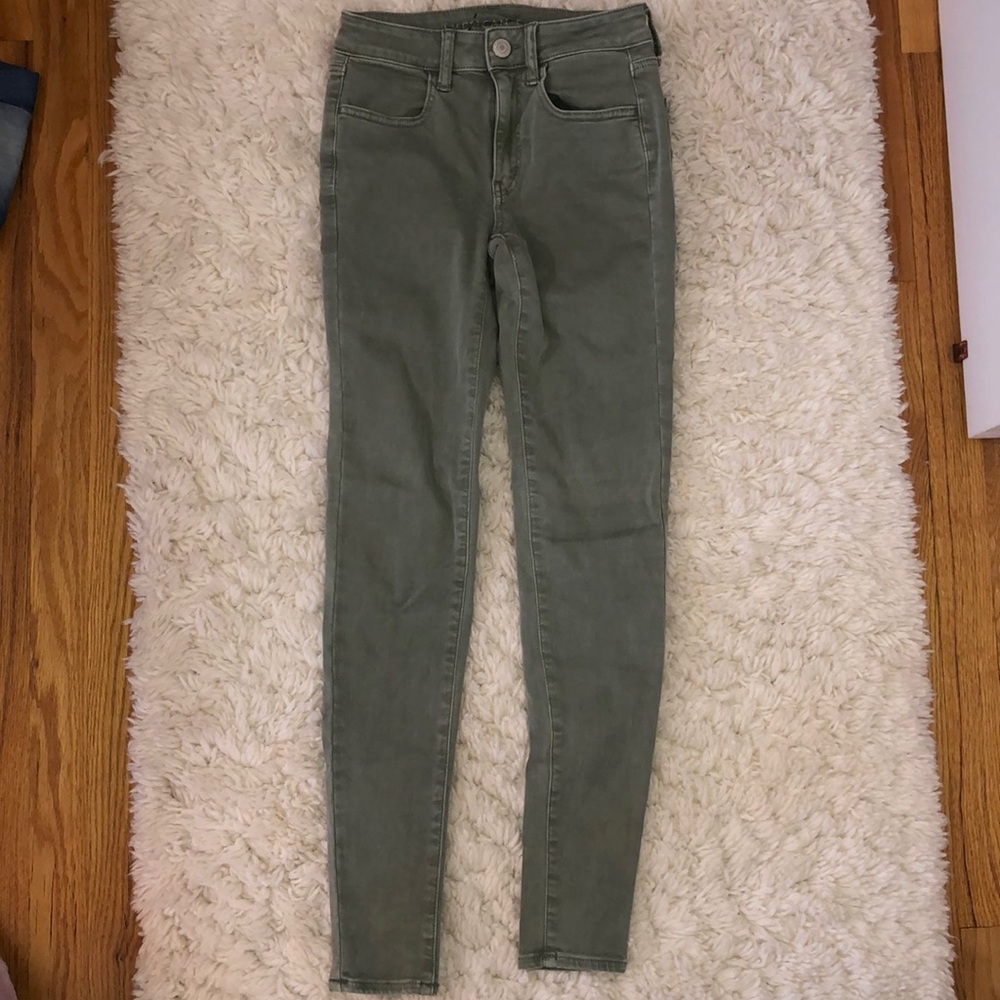 Skinny Olive Green Jeans